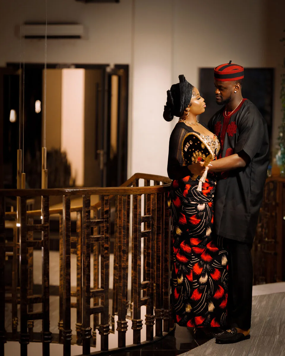 Couple by the railing